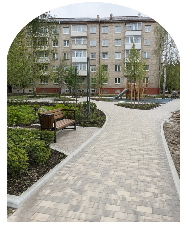 Благоустройство двора МКД под ключ в Устях-Куте от 257425 р. | Метпроект-Утк